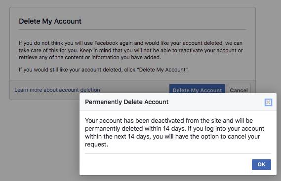 Quitting Facebook. For real.