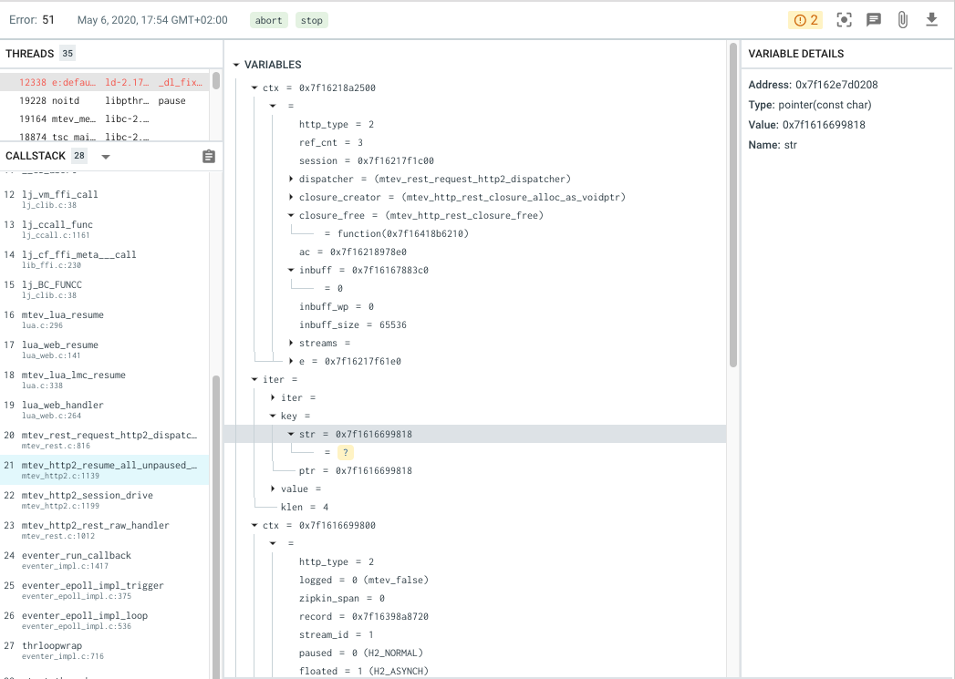 Full Stack trace